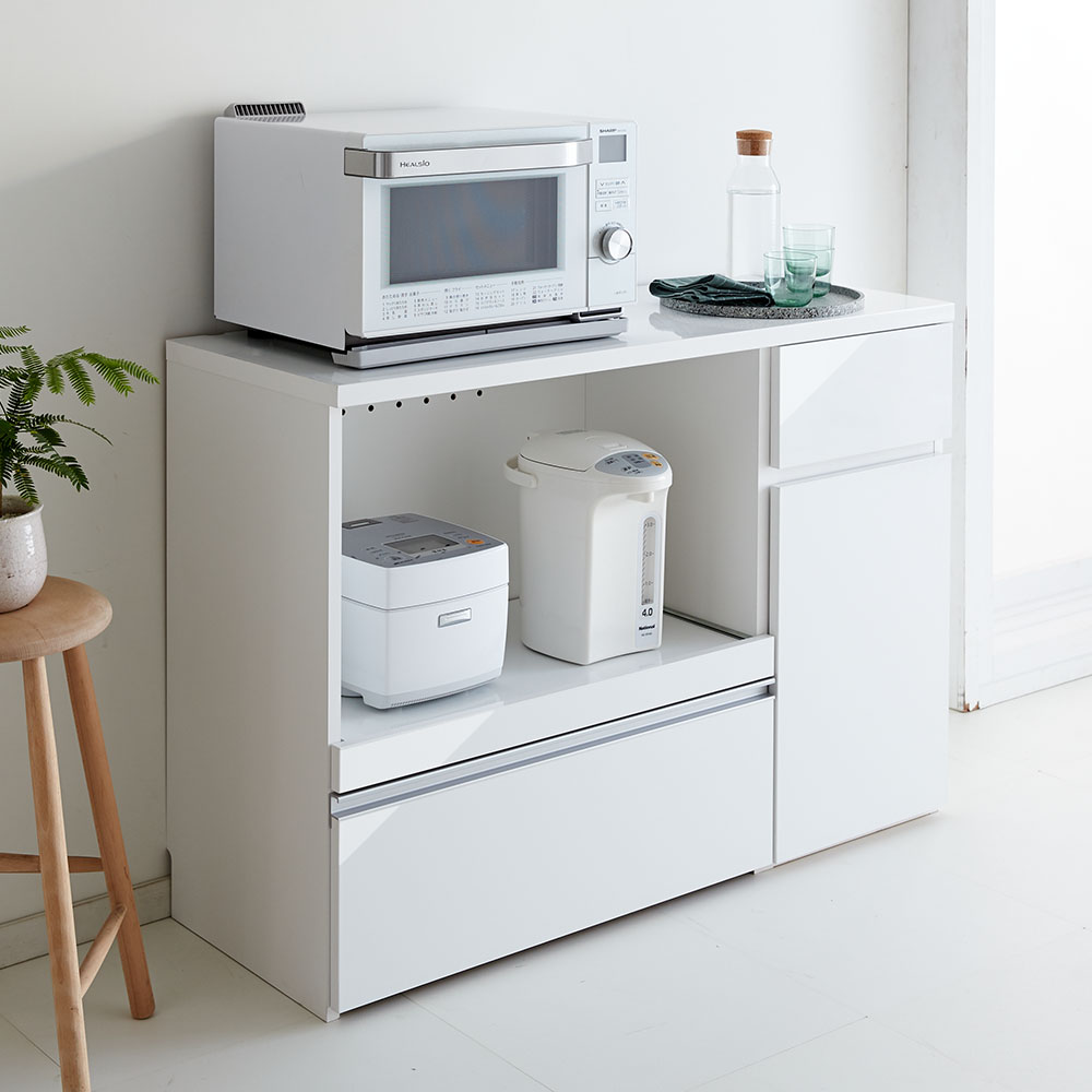≪幅60cm奥行50cm≫ サイズが選べる家電収納キッチンカウンター ロータイプ 幅60cm キッチンカウンター キッチン収納 629606