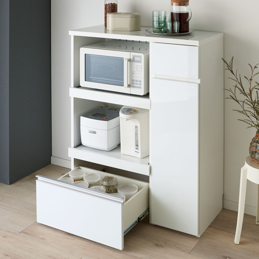 ≪幅60cm奥行40cm≫ サイズが選べる家電収納キッチンカウンター ハイタイプ 幅60cm キッチンカウンター キッチン収納 629613