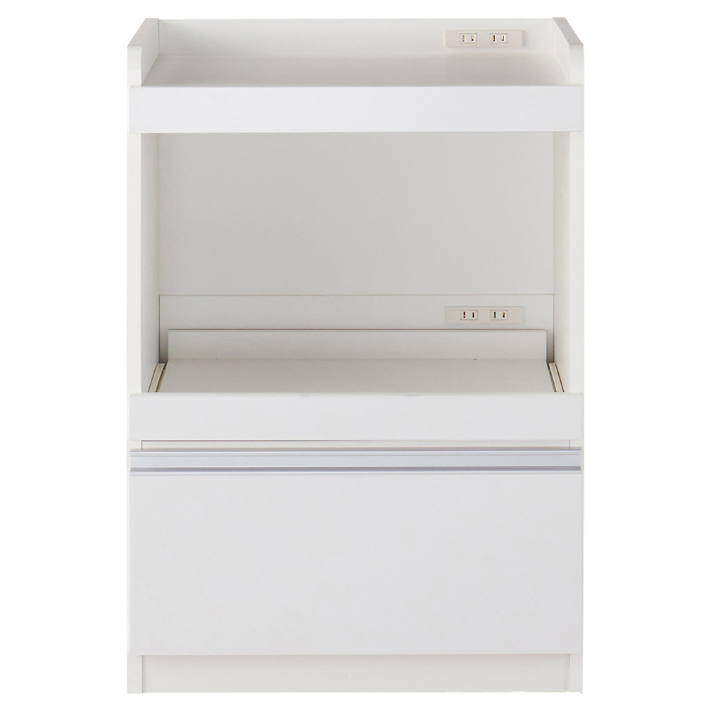 大型レンジが置ける家電収納庫 レンジキッチンカウンター・幅60cm レンジ台 キッチンラック キッチン収納 629633