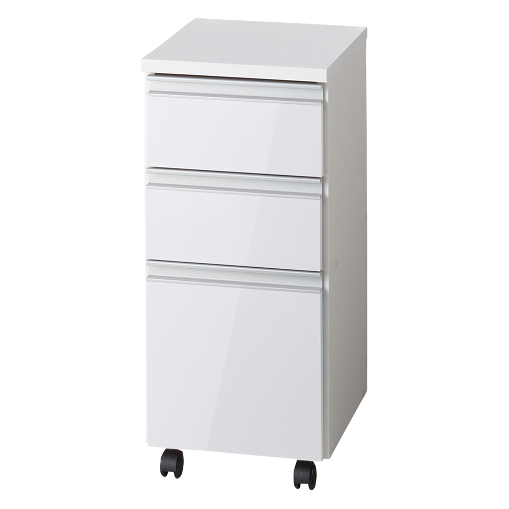 キッチン通路をキレイにする!下オープンダイニングシリーズ チェスト 幅29.5cm奥行40cm高さ66cm キッチン 収納カート キッチン収納 629709