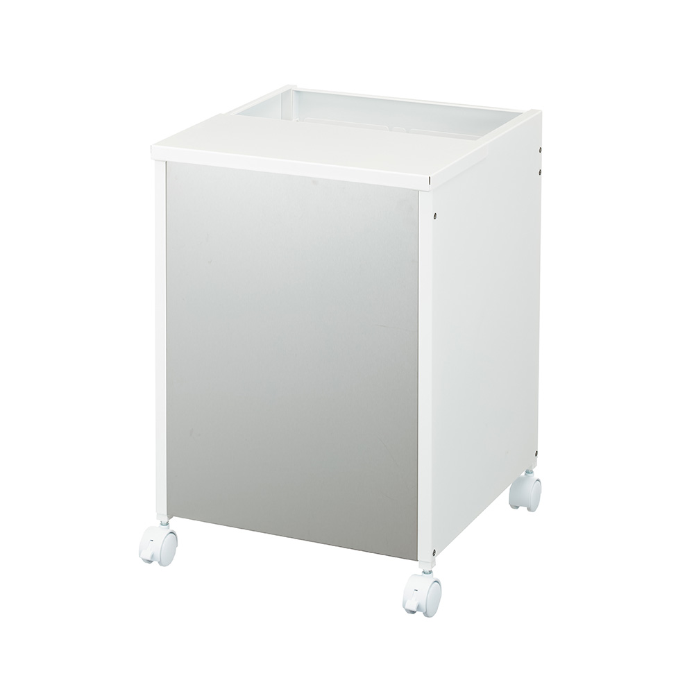 幅40cm 日本製 ゴミが見えにくいのに捨てやすい すっきり収まるステンレスダストワゴン リビング ダストボックス 629807