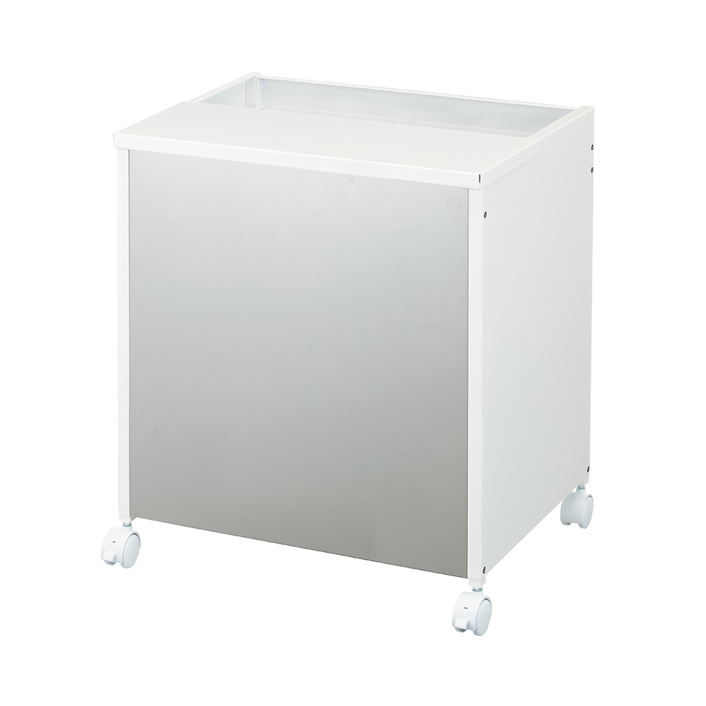 幅51cm 日本製 ゴミが見えにくいのに捨てやすい すっきり収まるステンレスダストワゴン リビング ダストボックス 629808