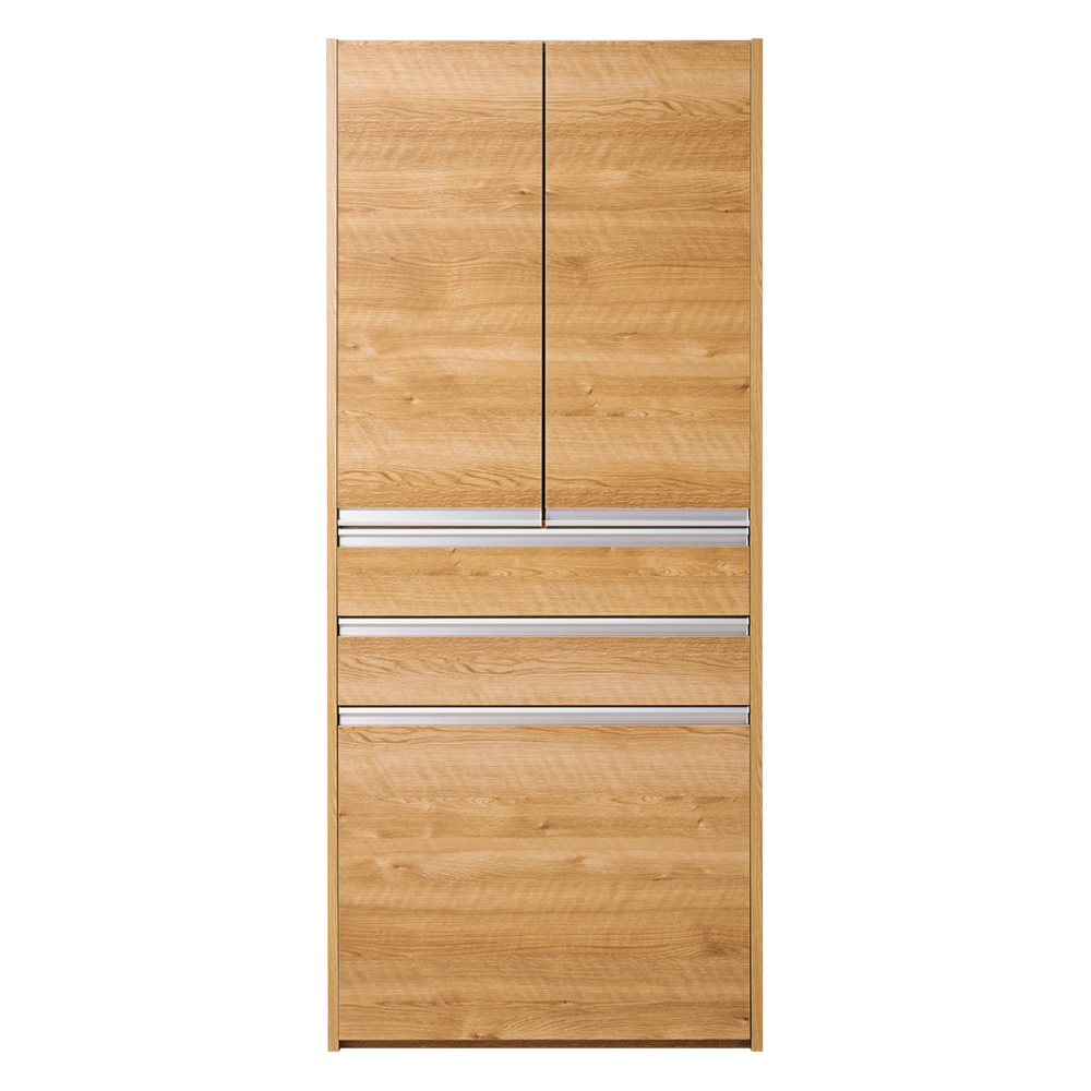 大型レンジがスッキリ隠せるダイニングボードシリーズ ダスト食器棚・幅77.5cm キッチンボード キッチン収納 629816