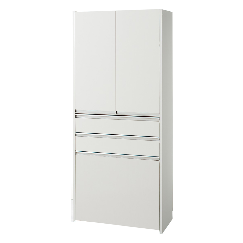 大型レンジがスッキリ隠せるダイニングボードシリーズ ダスト食器棚・幅77.5cm キッチンボード キッチン収納 629816