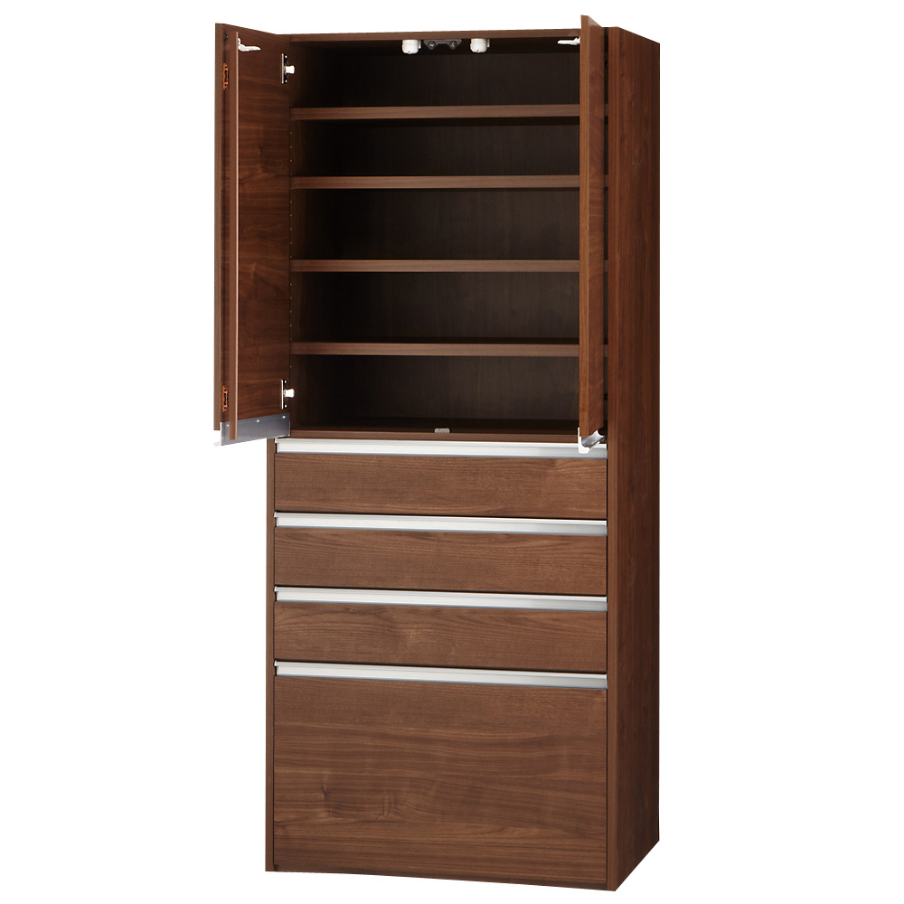 大型レンジがスッキリ隠せるダイニングボードシリーズ 食器棚・幅57.5cm キッチンボード キッチン収納 629817