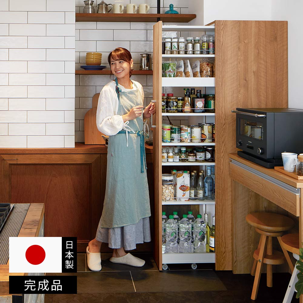 頑丈すき間ワゴン 35cm幅 完成品 日本製 隙間 ストッカー 収納 ストック ≪幅35cm≫ 42サイズから選べる すっきり隠せる頑丈隙間ワゴン 奥行55