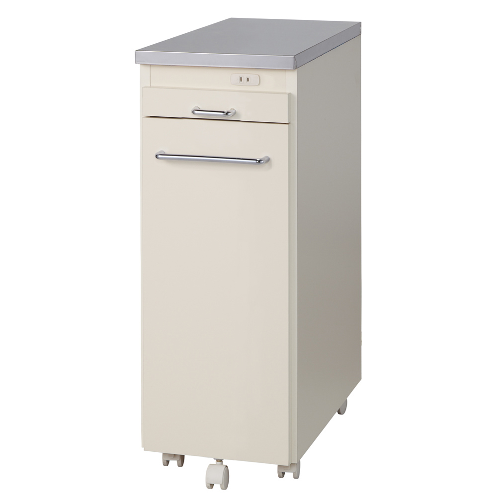 ［幅30奥行55cm］ ステンレス天板隙間収納 スライドタイプ 完成品 日本製 キッチンストッカー 隙間収納 キッチン収納 630009