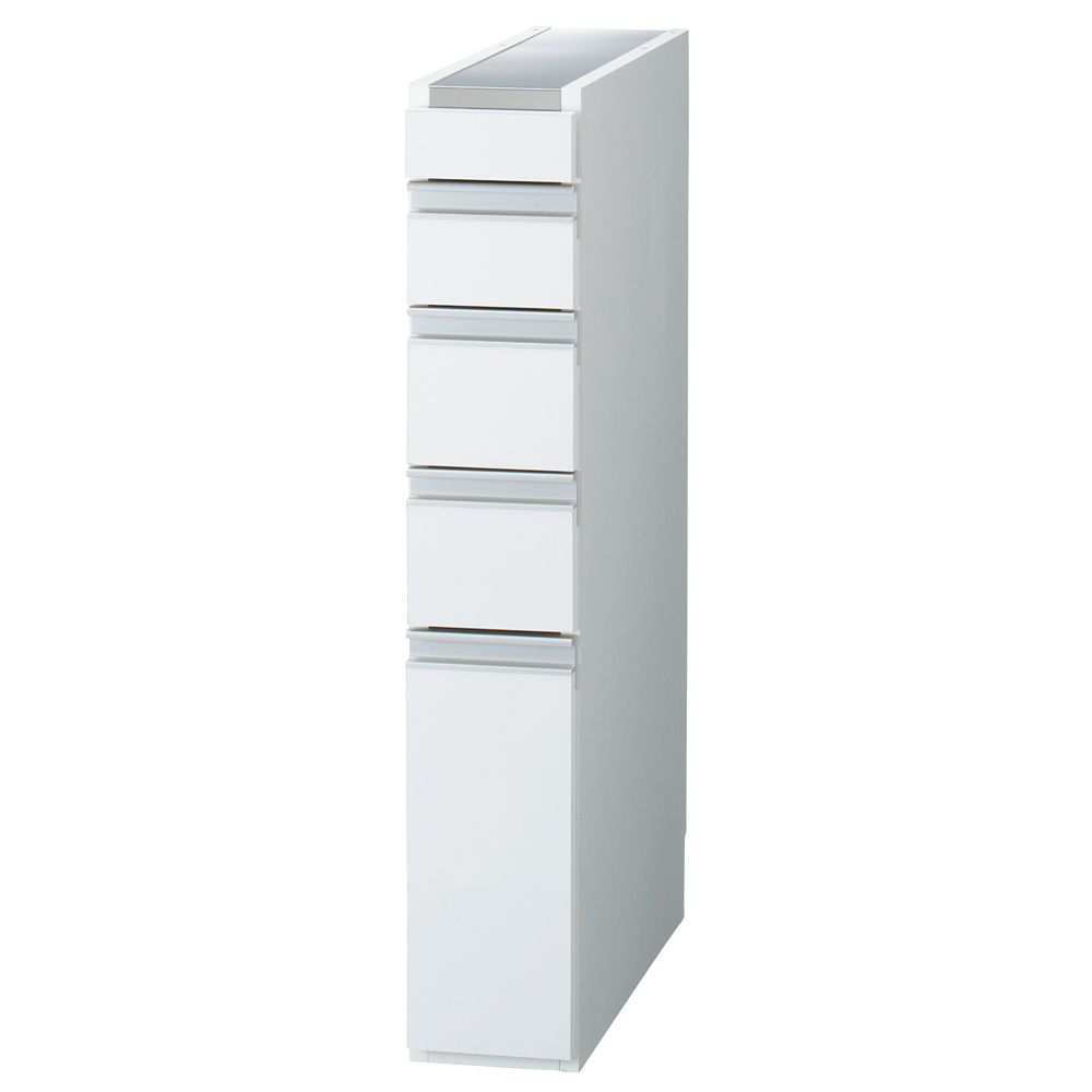 ［幅15奥行55高さ85cm］ダブルステンレス天板隙間収納庫 日本製 光沢仕上げ キッチンストッカー 隙間収納 キッチン収納 630314