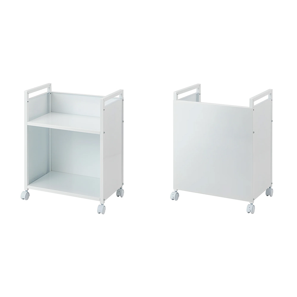 ≪幅50cm≫ 総耐荷重約50kg 全部隠せる頑丈ワゴン ロータイプ キッチン 収納カート キッチン収納 630328