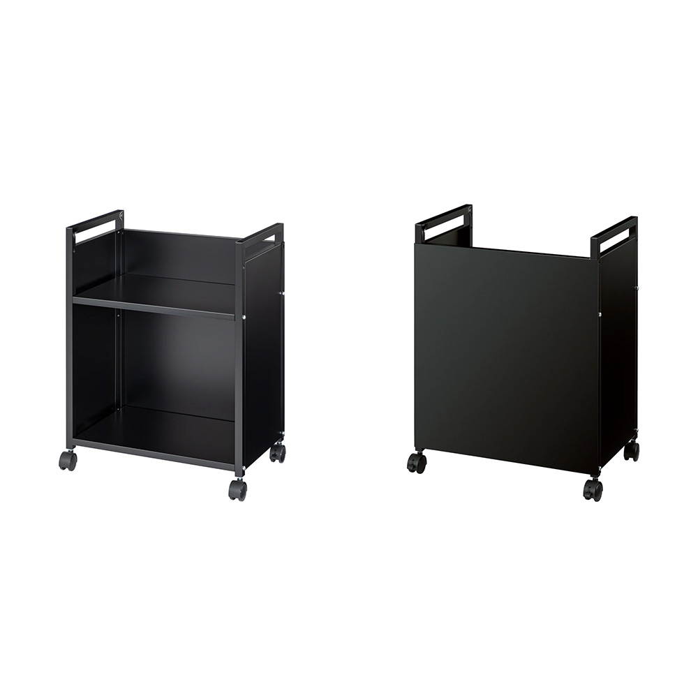 ≪幅50cm≫ 総耐荷重約50kg 全部隠せる頑丈ワゴン ロータイプ キッチン 収納カート キッチン収納 630328