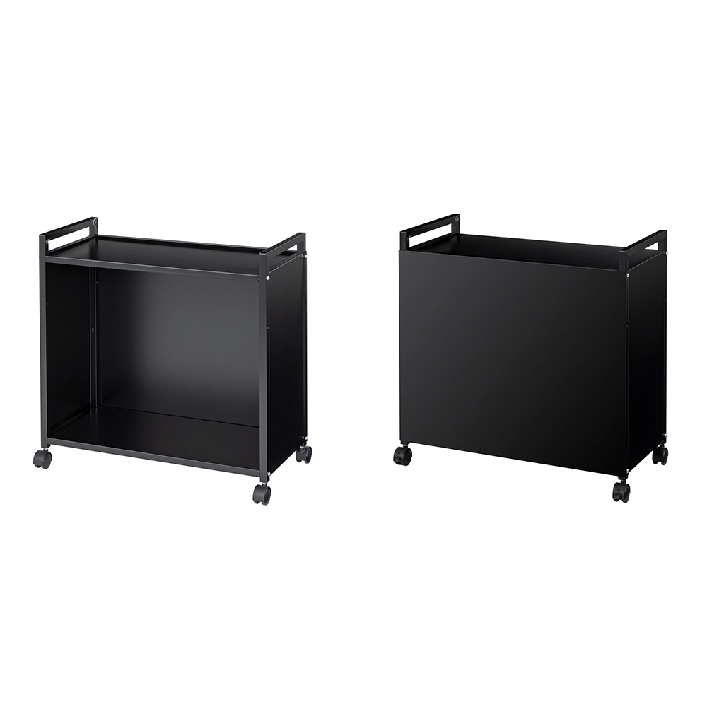 ≪幅65cm≫ 総耐荷重約50kg 全部隠せる頑丈ワゴン ロータイプ ソーイングボックス 小物収納 フリーボックス 630329