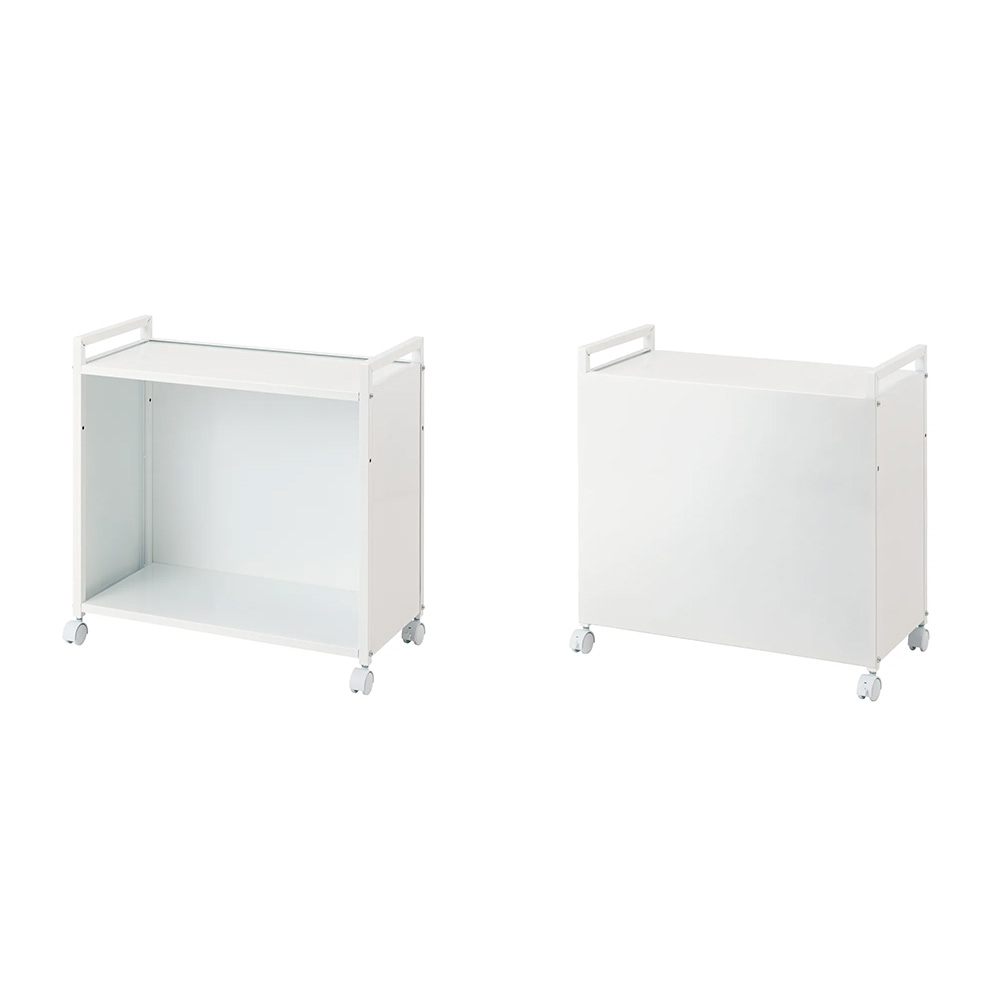 ≪幅65cm≫ 総耐荷重約50kg 全部隠せる頑丈ワゴン ロータイプ ソーイングボックス 小物収納 フリーボックス 630329