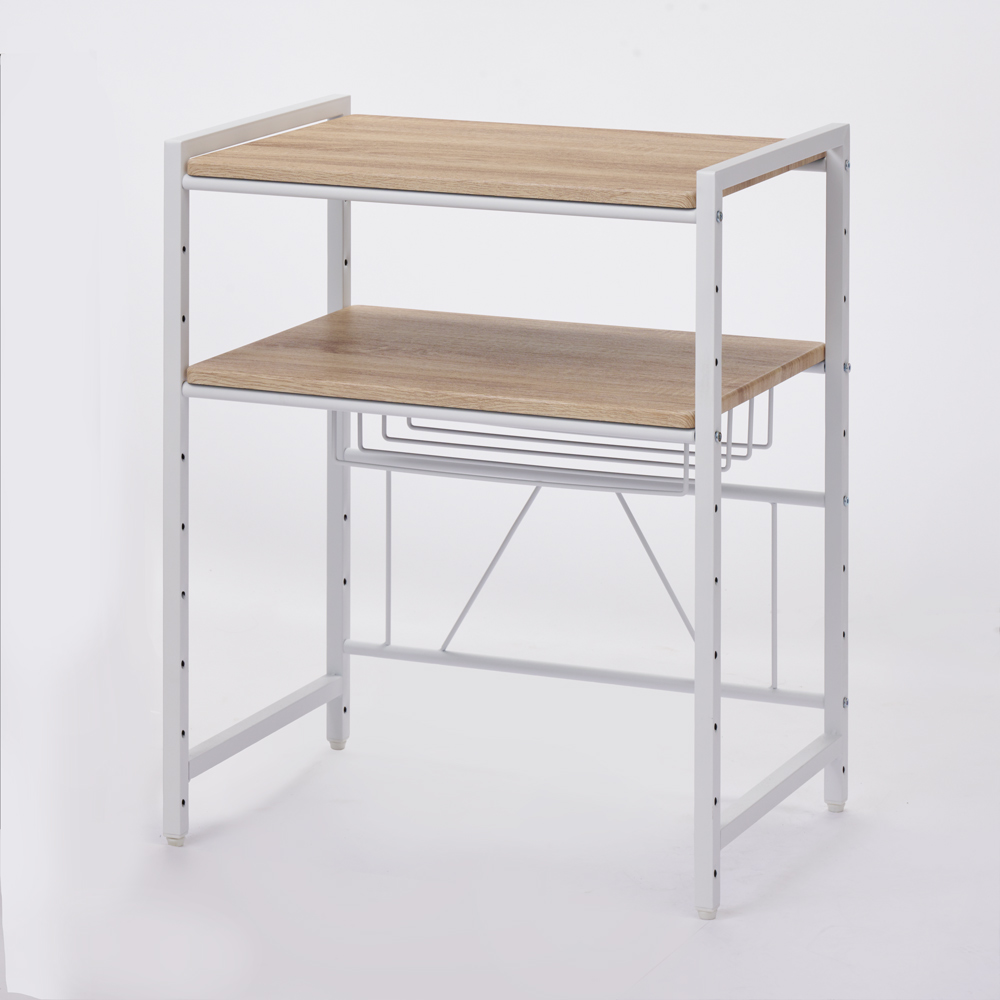 ブルックリン風レンジラック 2段 幅59.5cm キッチン用品収納 630406