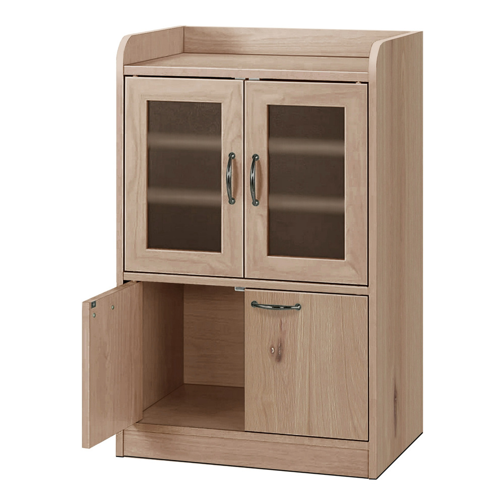 キッチン収納ミニ食器棚シリーズ キャビネット小(高さ90.5cm) キッチンボード キッチン収納 630424