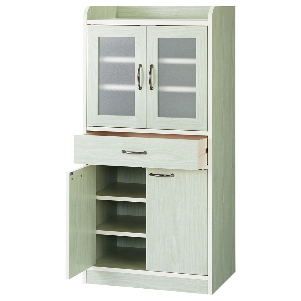 キッチン収納ミニ食器棚シリーズ キャビネット大(高さ120.5cm) キッチンボード キッチン収納 630425