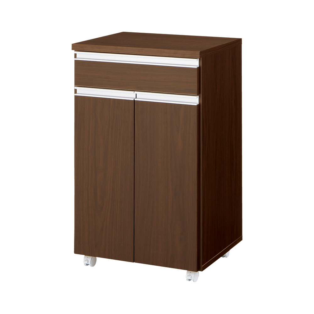 【2分別】ペールのふたが自動で開閉する 分別ダストワゴン 幅50.5cm キッチン 分別 ダストボックス 630530