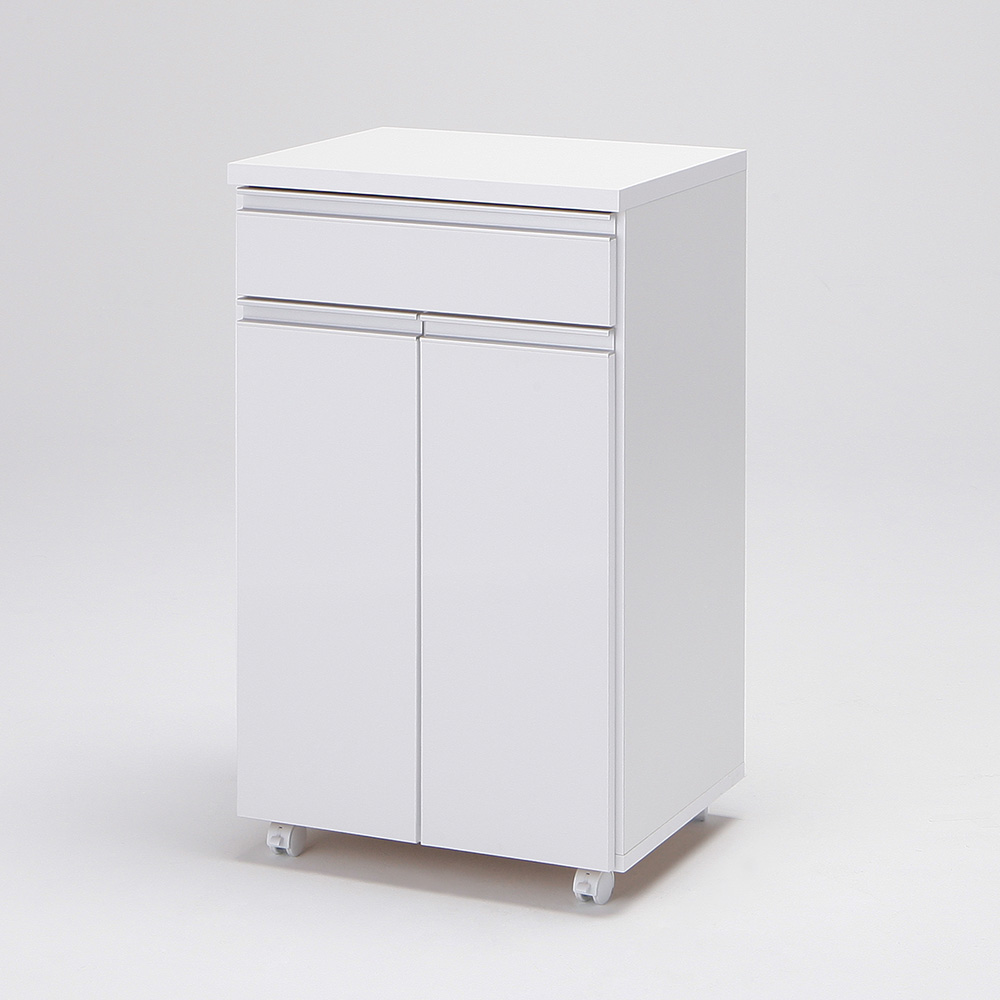 【2分別】ペールのふたが自動で開閉する 分別ダストワゴン 幅50.5cm キッチン 分別 ダストボックス 630530