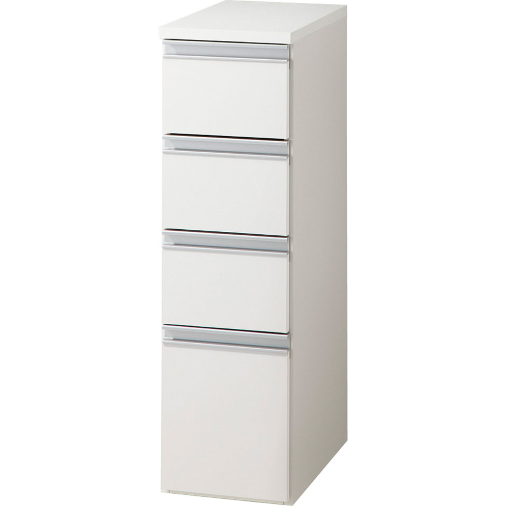 組立不要 収納物に優しい サニタリーすき間チェスト 幅25cm 洗面所収納 隙間収納 トイレ 洗面所 ランドリー収納 631013