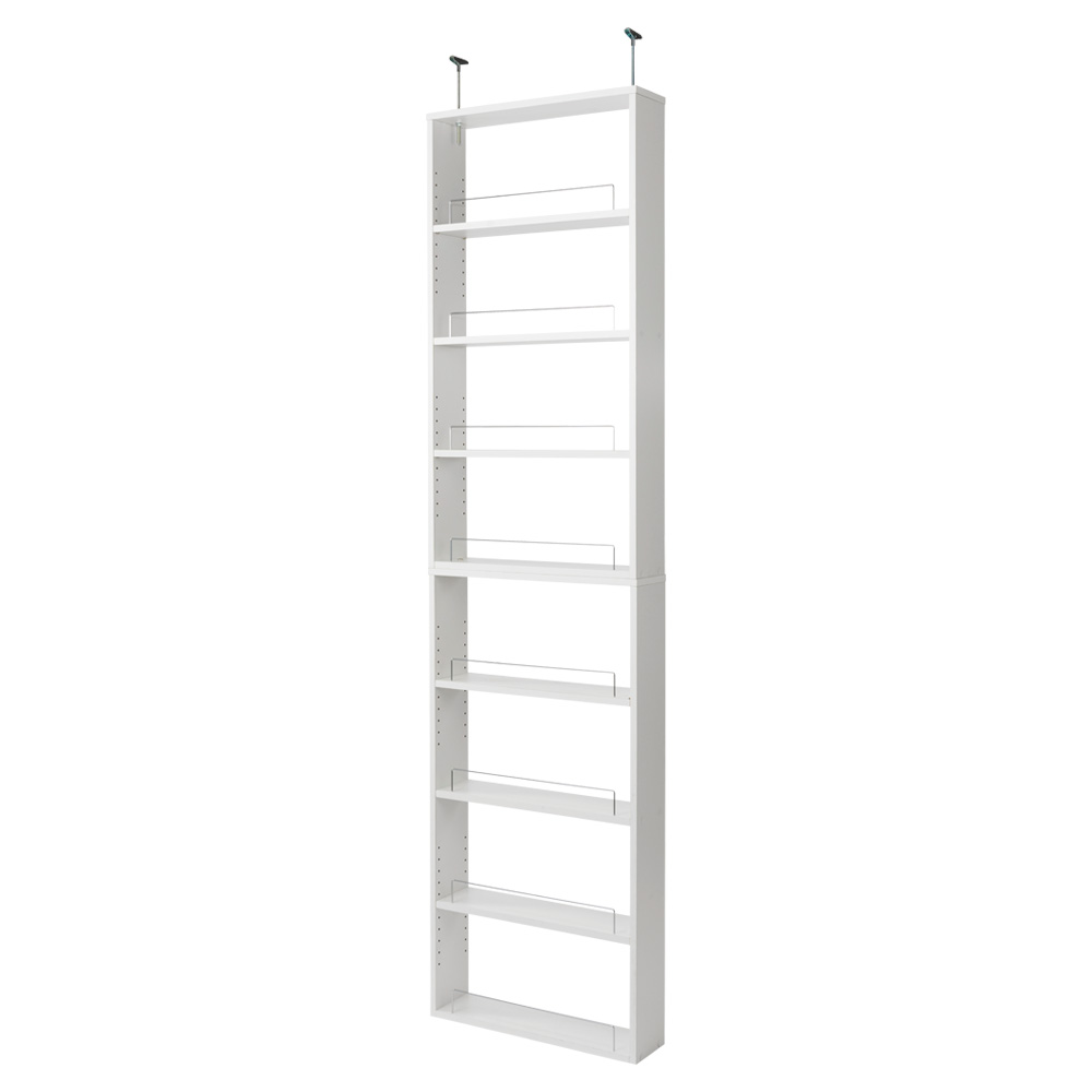 通路にも置きやすい薄型突っ張りラック 幅60cm奥行15cm高さ230cm トイレ収納 ラック トイレ 洗面所 ランドリー収納 631218