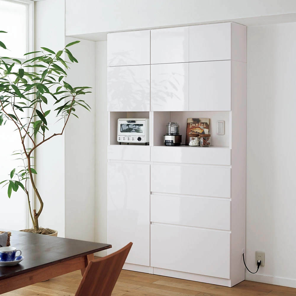 スイッチ避け壁面収納シリーズ スイッチよけタイプ(上台扉付き・下台扉)幅75cm奥行40cm CD DVDラック 本棚 ラック シェルフ 631433