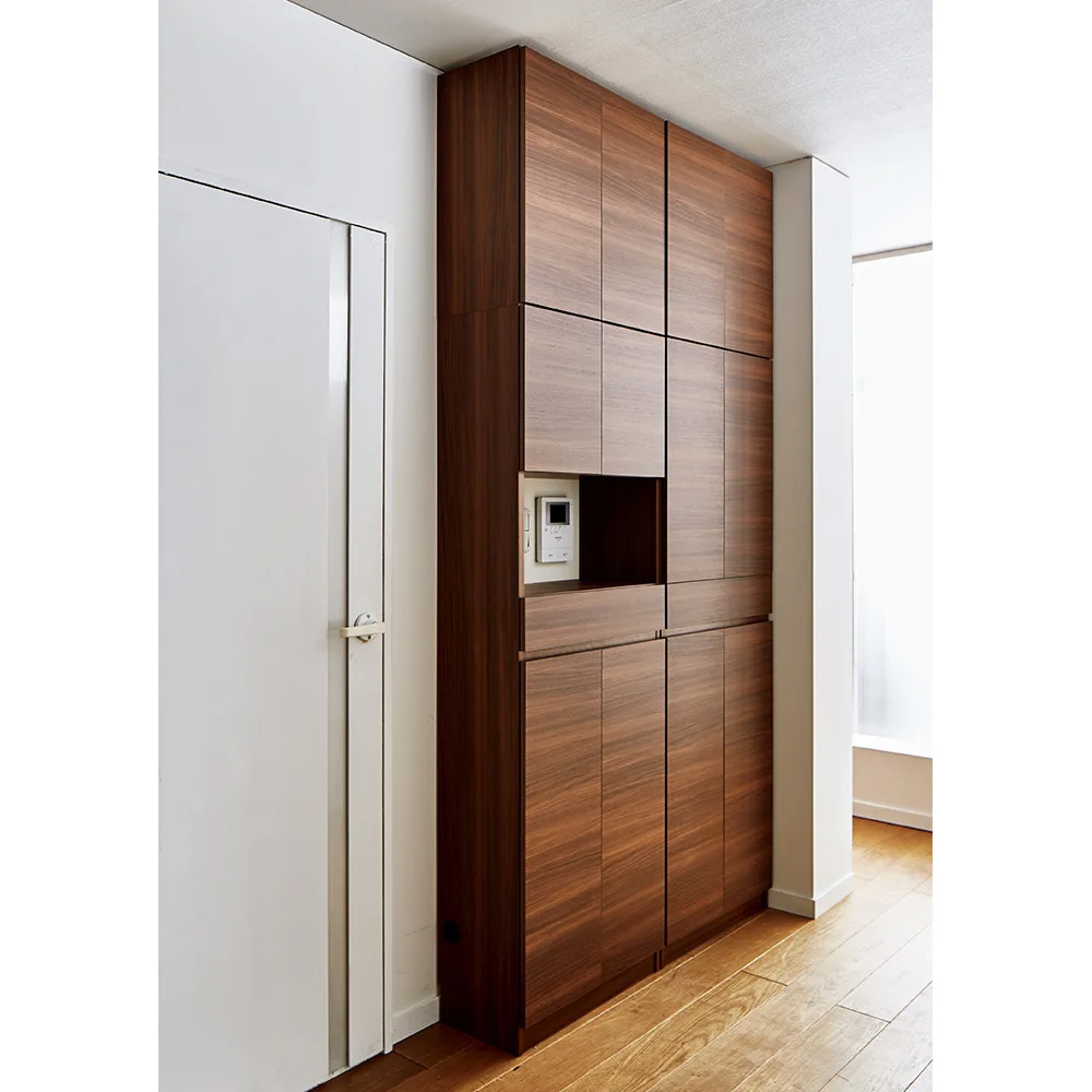 スイッチ避け壁面収納シリーズ 収納庫タイプ(上台扉付き・下台引き出し・背板あり)幅75cm奥行40cm CD DVDラック 本棚 ラック シェルフ 631463