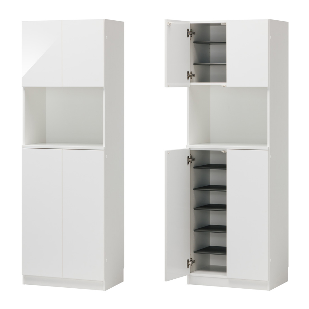 インテリアに合わせて8色&13タイプから選べるシューズボックス オープン 幅60高さ180.5cm 下駄箱 シューズボックス 玄関収納 631505