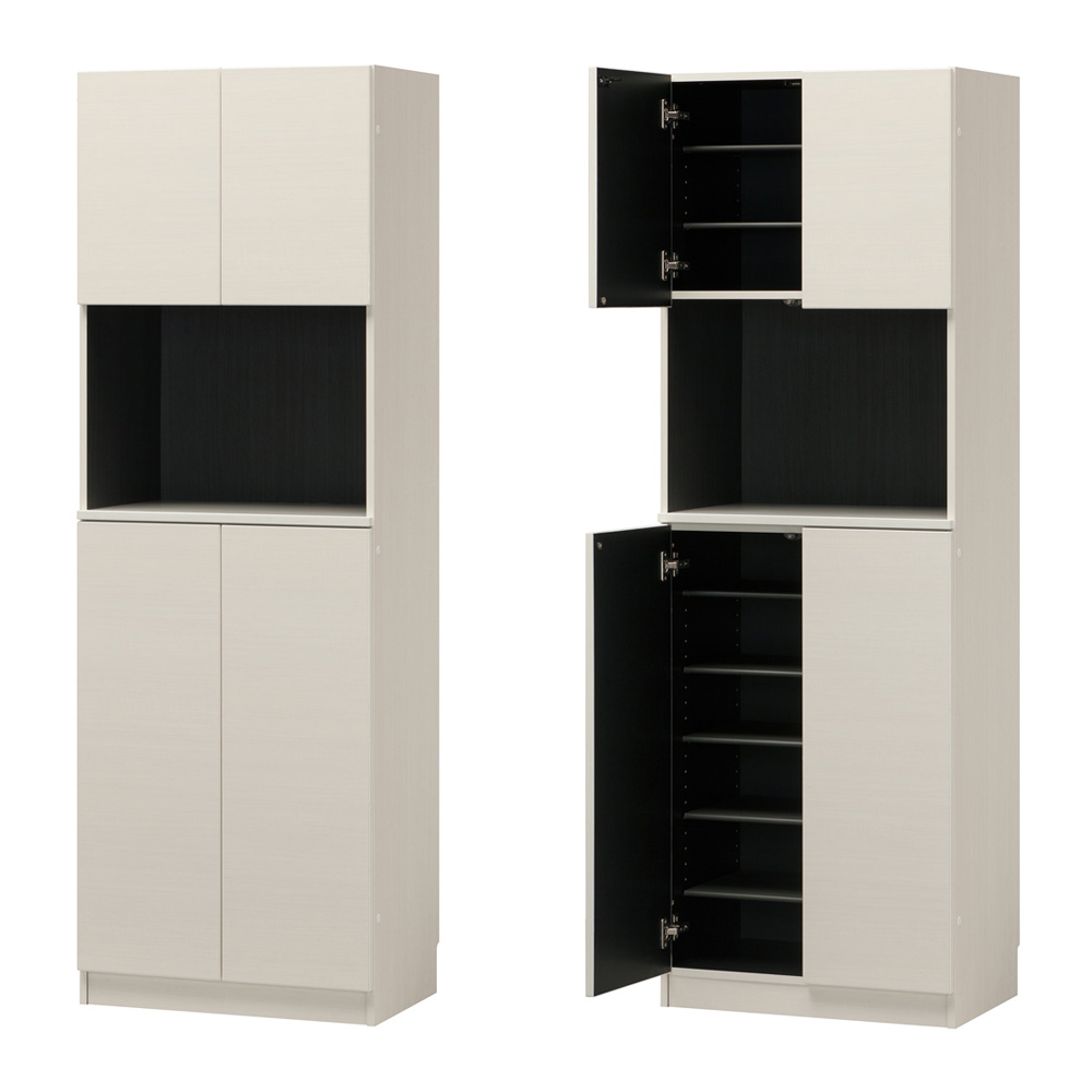 インテリアに合わせて8色&13タイプから選べるシューズボックス オープン 幅60高さ180.5cm 下駄箱 シューズボックス 玄関収納 631505