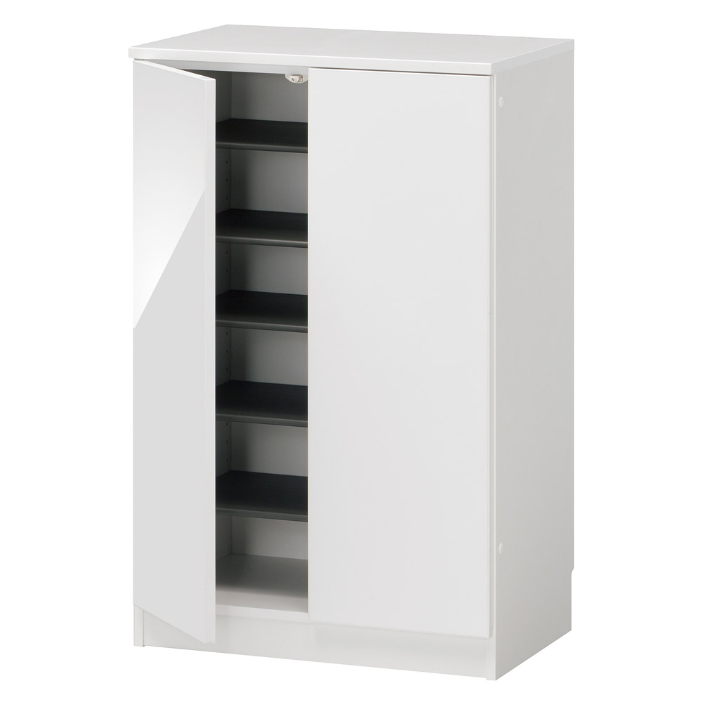 インテリアに合わせて8色&13タイプから選べるシューズボックス 幅60高さ95.5cm 間仕切りカウンター60 下駄箱 シューズボックス 玄関収納 631507