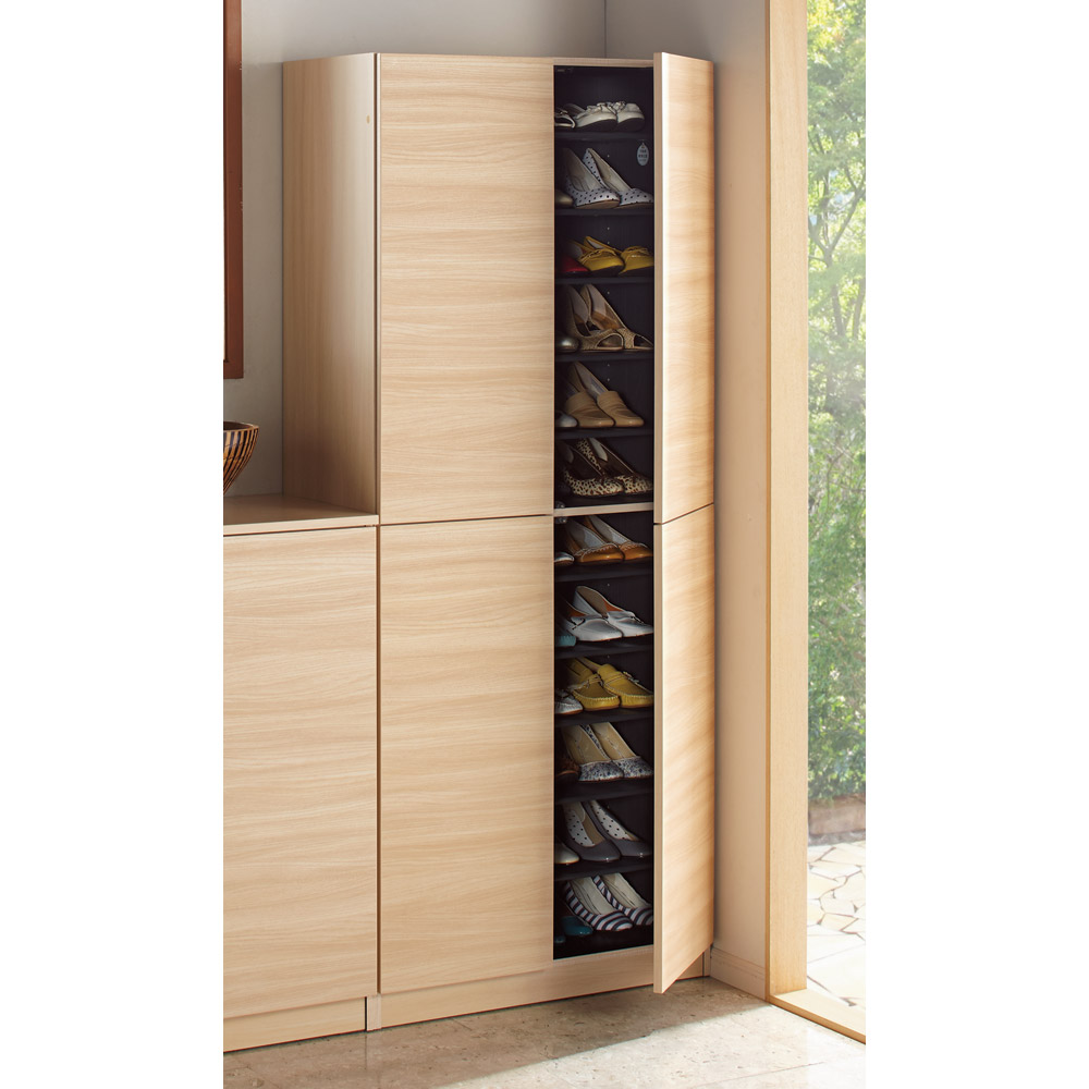 インテリアに合わせて8色&13タイプから選べるシューズボックス 扉 幅75高さ180.5cm 下駄箱 シューズボックス 玄関収納 631509