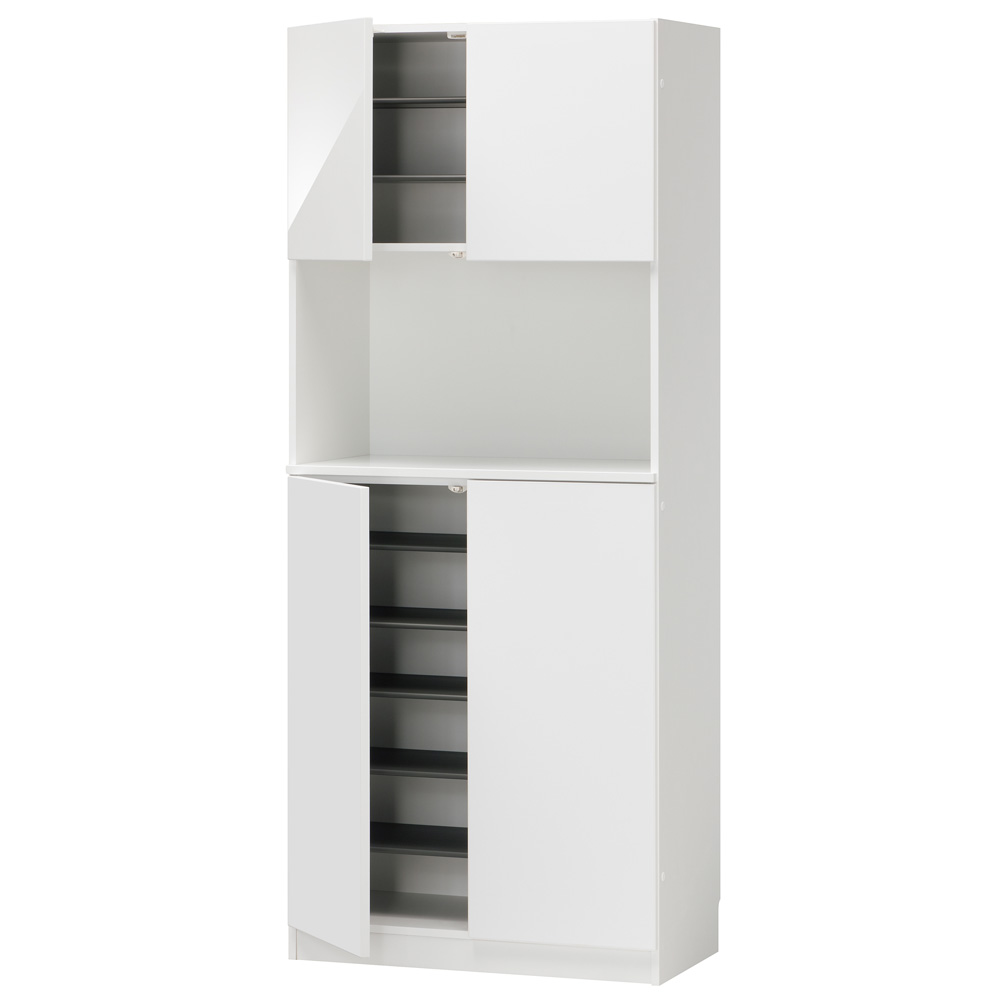 インテリアに合わせて8色&13タイプから選べるシューズボックス オープン 幅90高さ180.5cm 下駄箱 シューズボックス 玄関収納 631511