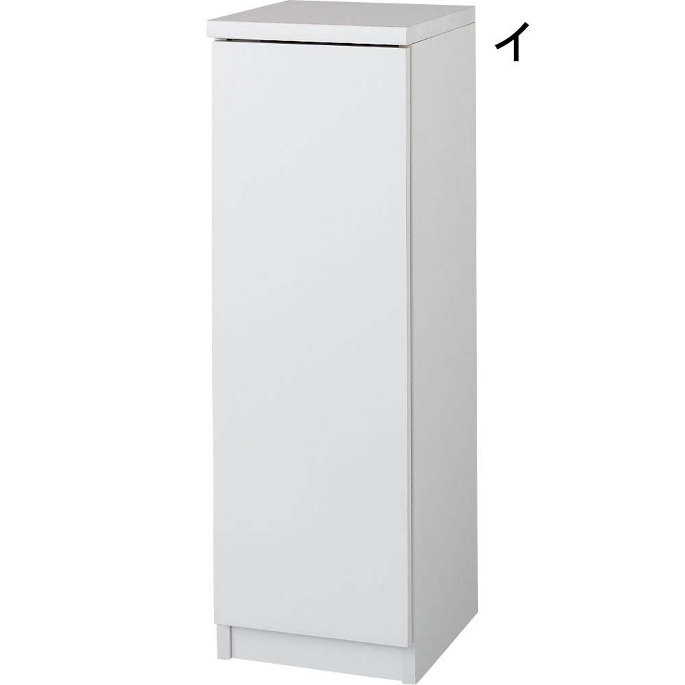 前面ミラー&板戸シューズボックス 段違いミドルタイプ・幅30.5 高さ93cm 下駄箱 シューズボックス 玄関収納 631516