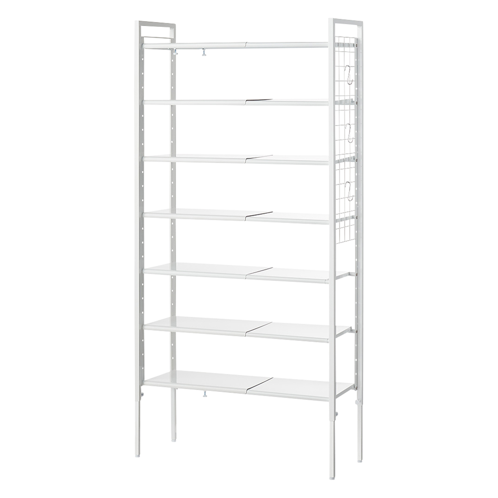 玄関の段差対応伸縮シューズラック 7段 シューズラック ケース 下駄箱 玄関収納 631602