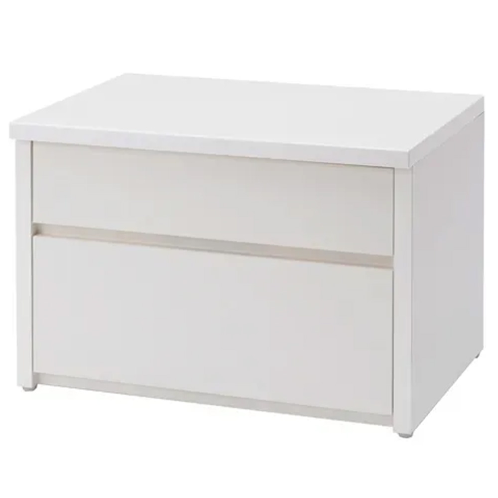 耐荷重100kg!組立不要 収納庫付ベンチ 引き出しタイプ・幅60cm奥行41cm 玄関周り雑貨 下駄箱 玄関収納 631616