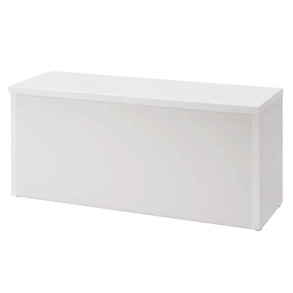 耐荷重100kg!組立不要 収納庫付ベンチ ボックスタイプ・幅90cm奥行31cm 玄関周り雑貨 下駄箱 玄関収納 631617