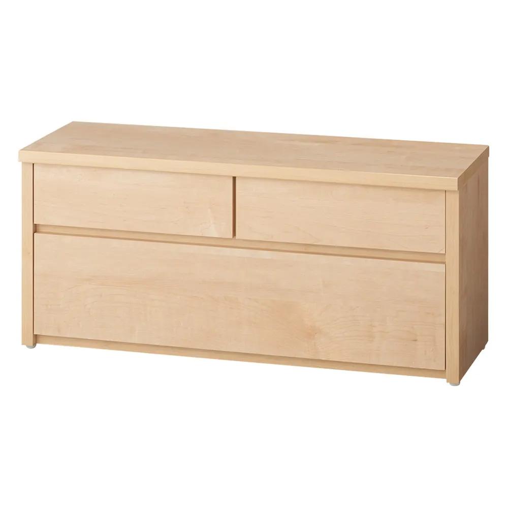 耐荷重100kg!組立不要 収納庫付ベンチ 引き出しタイプ・幅90cm奥行31cm 玄関周り雑貨 下駄箱 玄関収納 631618