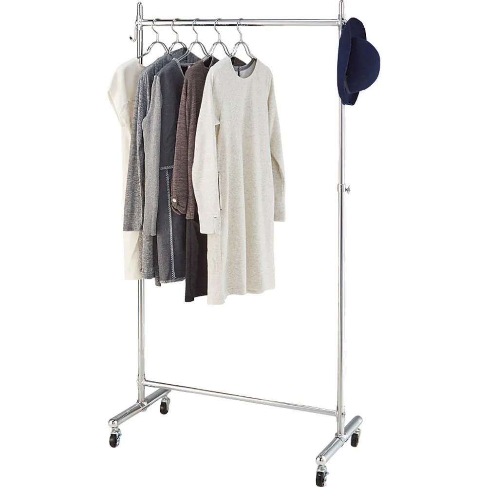 【シリーズ累計100000台突破!】プロ仕様 頑丈ハンガーラック シングルタイプ・幅90cm ハンガーラック パイプハンガー 衣類収納 631702