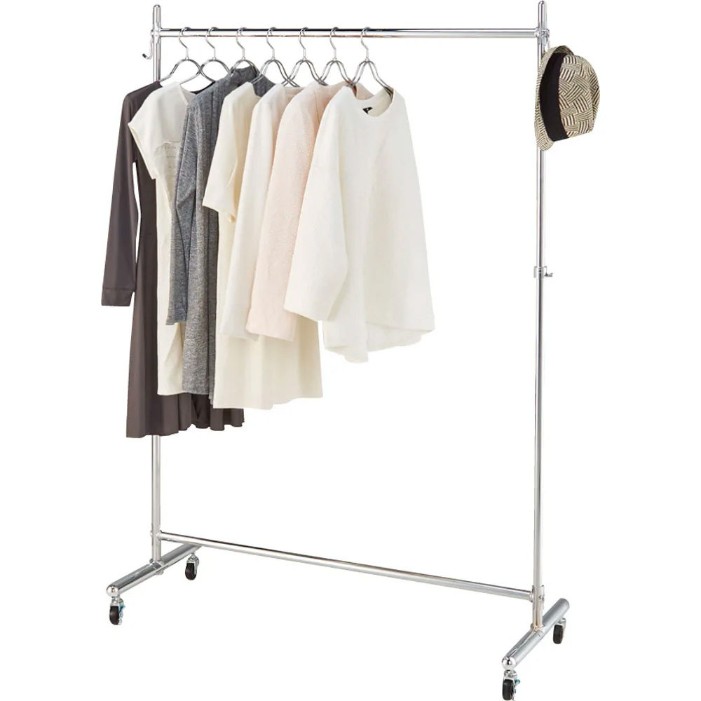 【シリーズ累計100000台突破!】プロ仕様 頑丈ハンガーラック シングルタイプ・幅120cm ハンガーラック パイプハンガー 衣類収納 631703