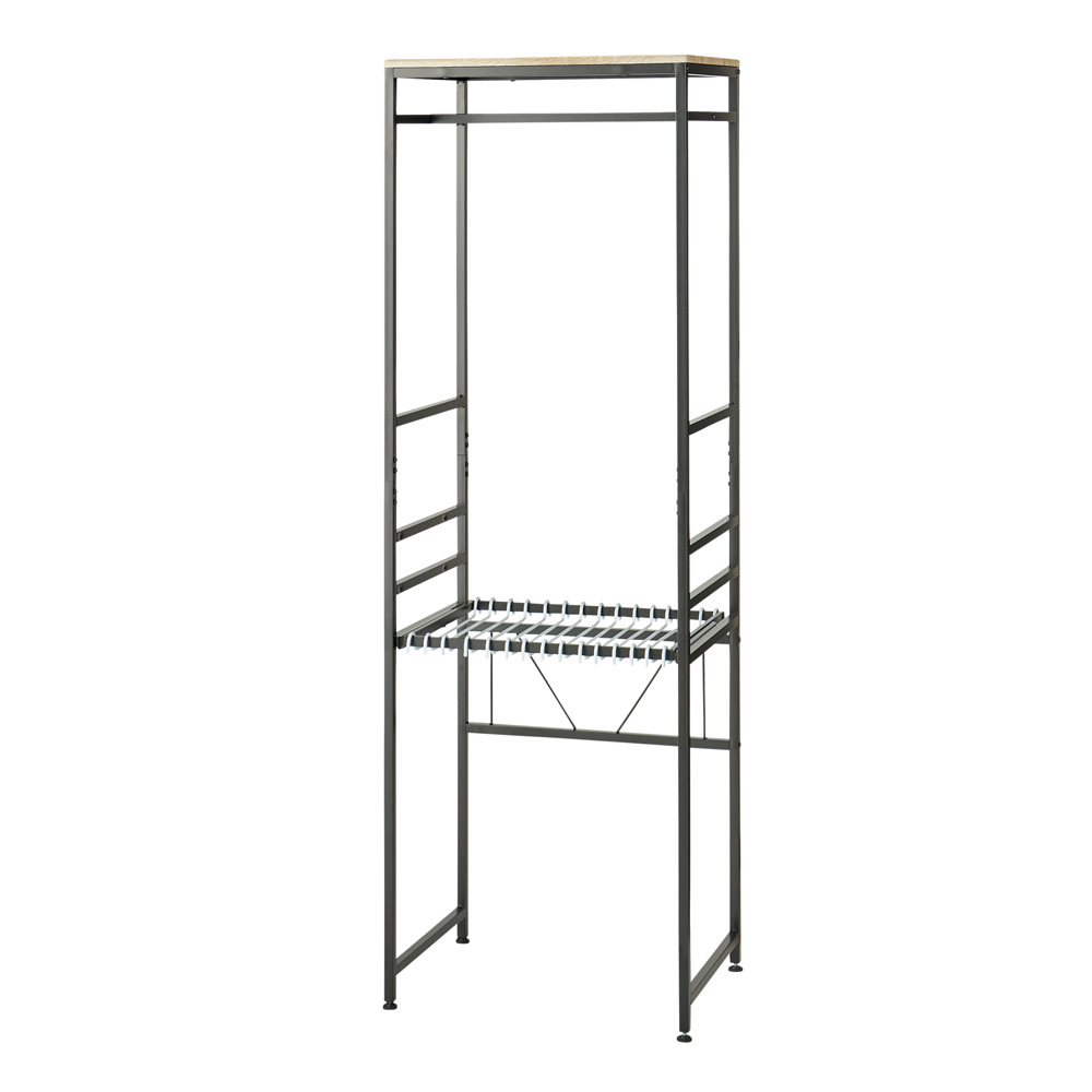 パンツを引き出して選びやすいハンガーラック 幅60cm コートハンガー コート掛け 衣類収納 631814