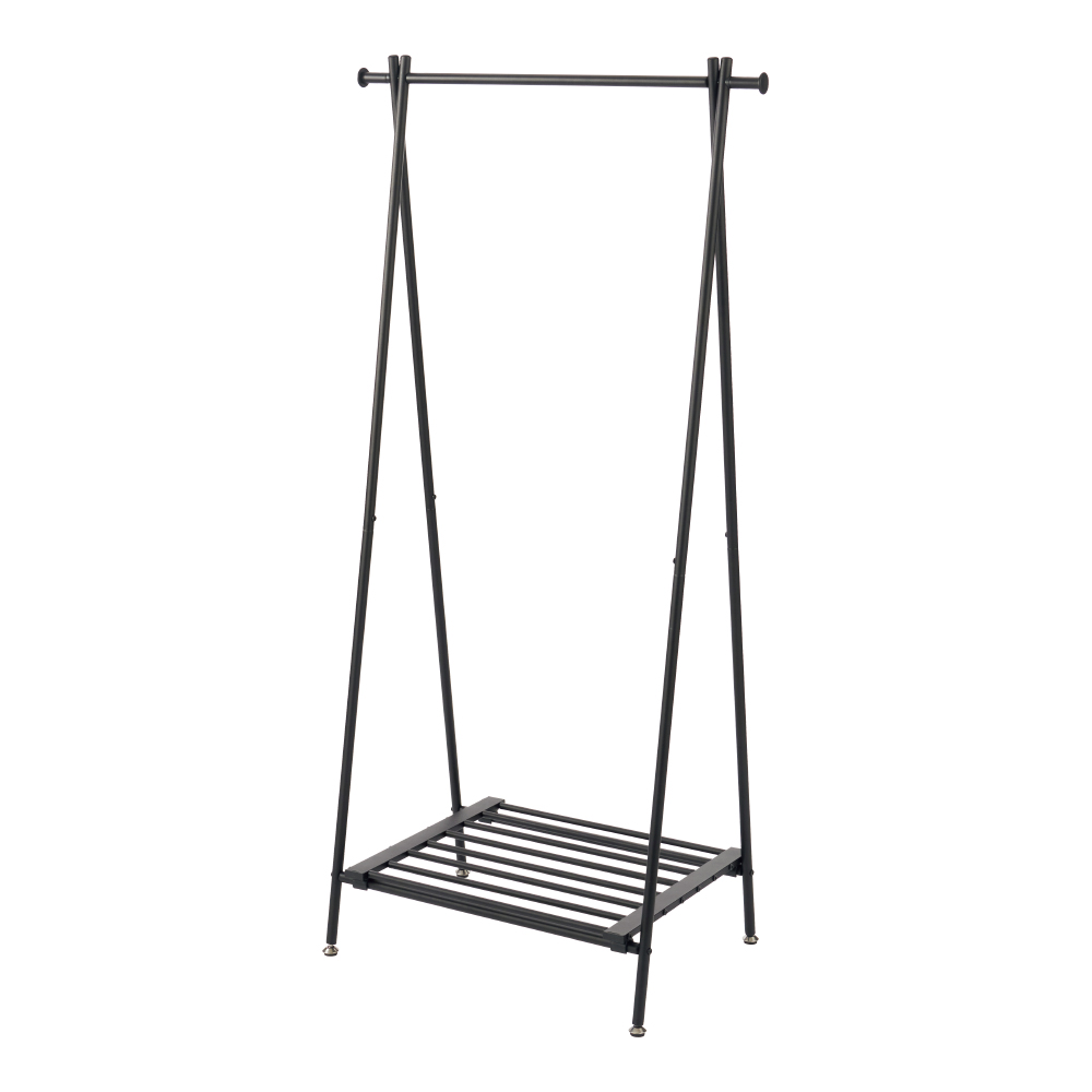 スチール製A型ハンガーラック 幅75cm奥行46cm高さ152cm コートハンガー コート掛け 衣類収納 631823
