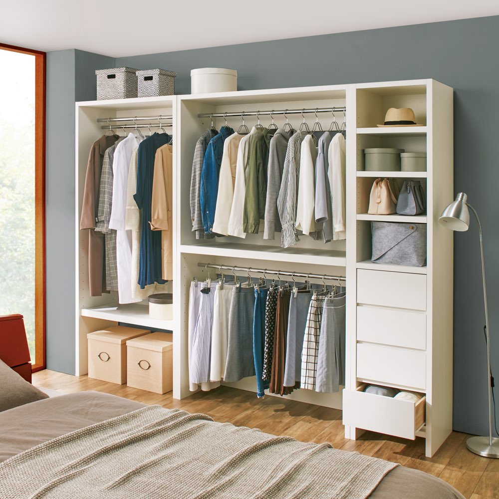 dショッピング |ウォークインクローゼット収納シリーズ 引き出し＆棚