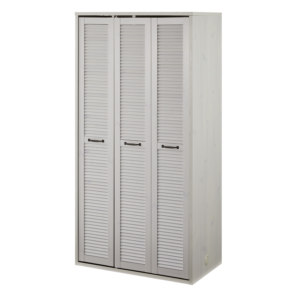 ルーバー 折れ戸クローゼット クローゼット 幅90cm ワードローブ クローゼット 衣類収納 632207