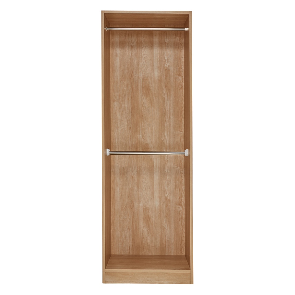 奥行スリムで省スペース オープン間仕切りワードローブ ハンガー2段 幅60奥行54cm ワードローブ クローゼット 衣類収納 632319