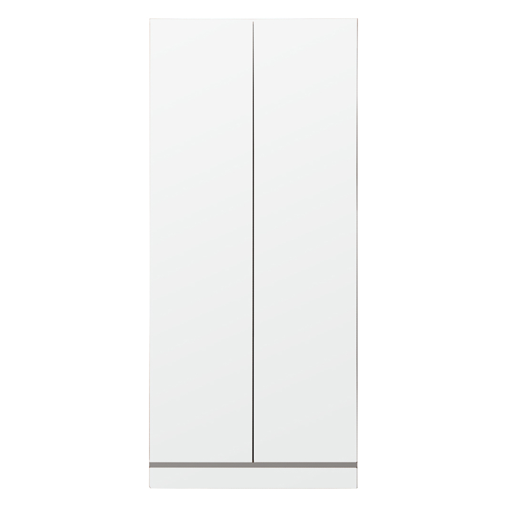 壁面間仕切りワードローブ ハンガーラック2段・幅80cm パーテーション 間仕切り リビング収納 632334