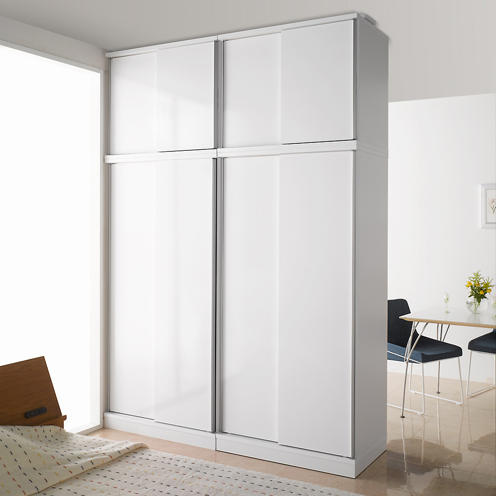 引き戸間仕切りワードローブ ハンガータイプ・幅88cm パーテーション 間仕切り リビング収納 632345