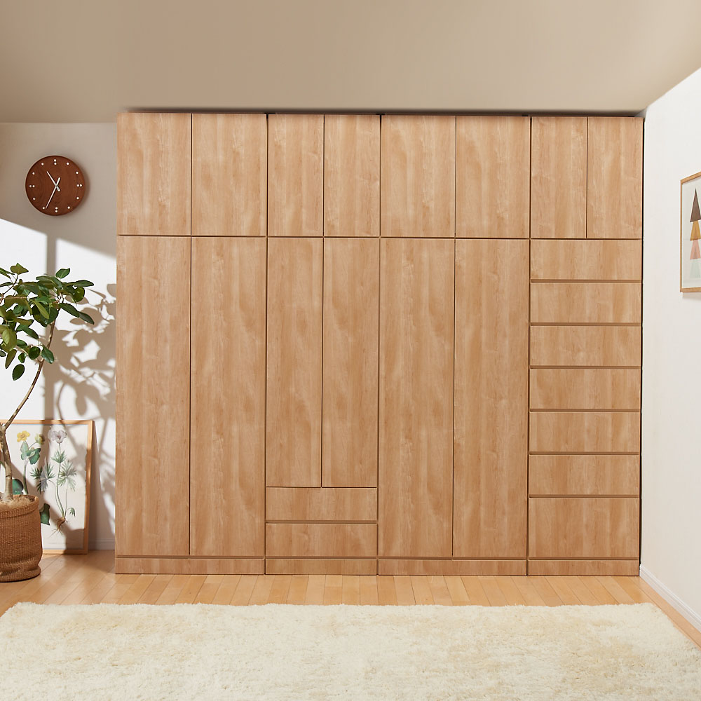 システム壁面ワードローブ 上置き・幅60高さ46cm ワードローブ クローゼット 衣類収納 632538