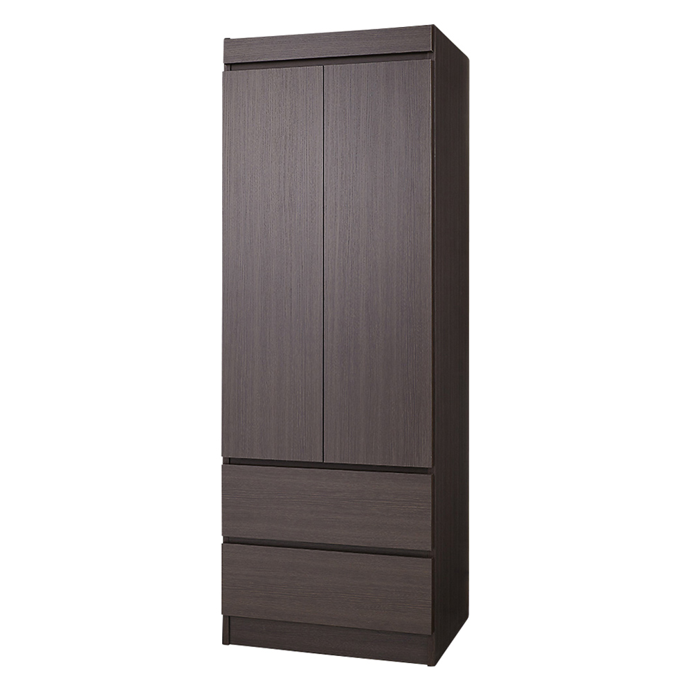 必要な時だけ引き出せるちょいかけハンガー付きクローゼット ハンガー1段引き出し2杯 幅60cm ワードローブ クローゼット 衣類収納 632603