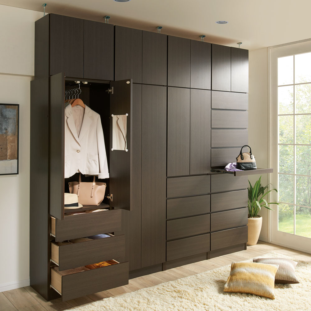 梁避け対応システムユニット 奥行54cmタイプ 棚収納 ワードローブ クローゼット 衣類収納 632623