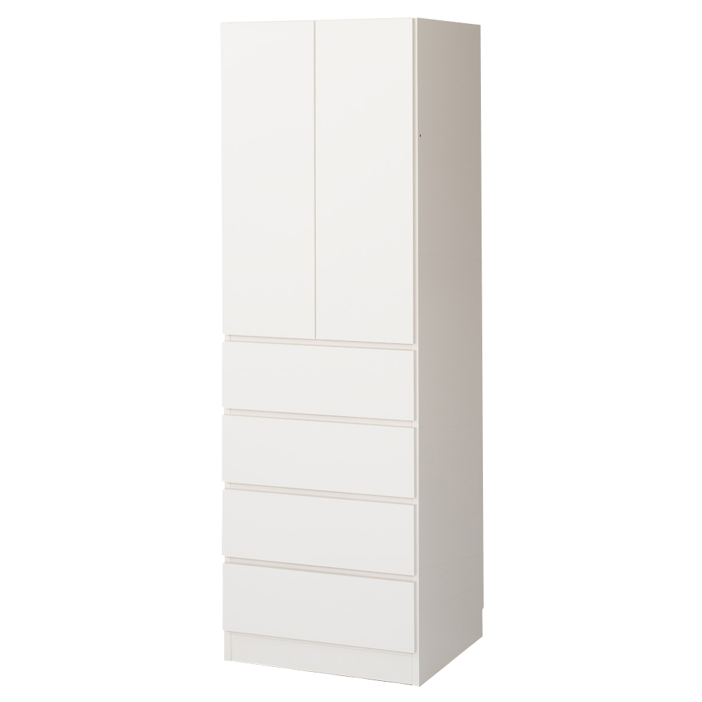 梁避け対応システムユニット 奥行54cmタイプ 棚収納&引き出し ワードローブ クローゼット 衣類収納 632624