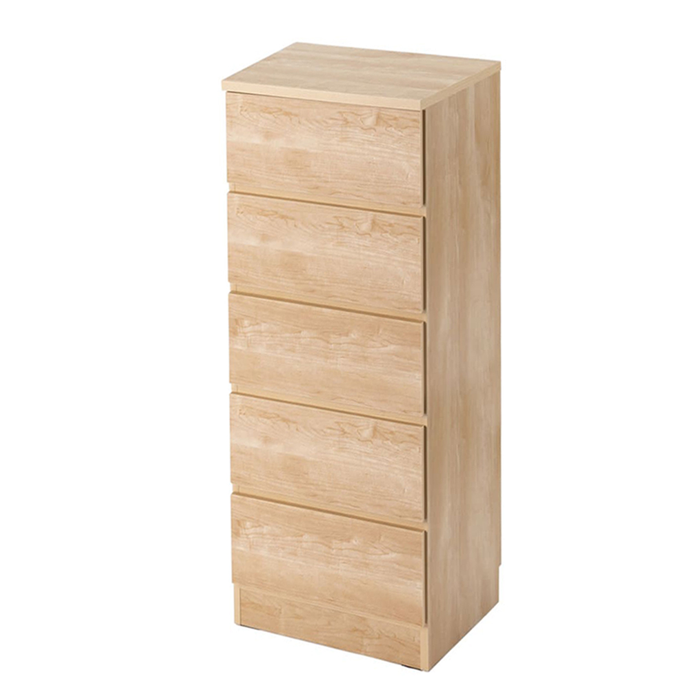 ぴったりサイズが見つかるフルスライドレールチェスト 5段 高さ109.5cm・幅40cm リビング リビング収納 632703