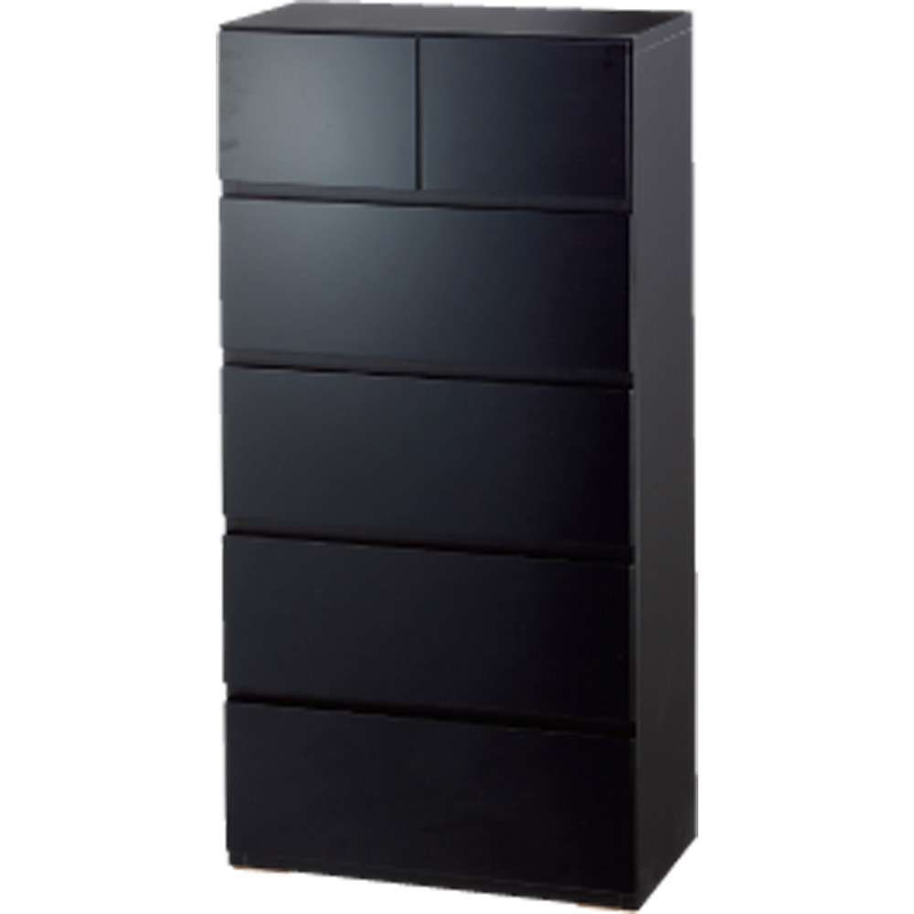 奥行30cm薄型ツヤツヤチェスト 幅50cm・5段 洗面所収納 隙間収納 トイレ 洗面所 ランドリー収納 632902